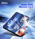 Netac 128GB MicroSD Memory Card with SD Adapter Class 10 U3 V30 A1, Up to 100MB/s