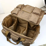 NNEOBA 55L Tactical Duffel Backpack Travel Bag Khaki