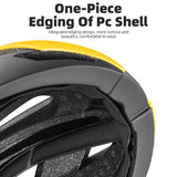 NNEOBA Ultralight Bicycle Helmet Magnetic Snap Closure 58–61cm Yellow