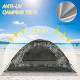 NNEOBA 1-Person Camping Tent with Mesh Ventilation Green