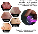 NNEOBA High Frequency Facial Machine with Argon Treatment - Electrotherapy Wand for Acne and Hair Care