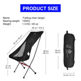 NNEOBA Folding Camping Chair - Beach Chaise Longue for Leisure and Picnic
