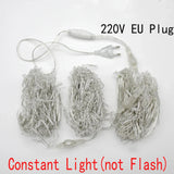 NNEOBA LED Curtain Icicle String Light Street Garland