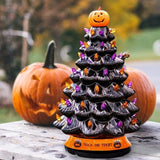 NNEOBA Christmas Ceramic Orange Pumpkin Head Decoration
