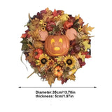 NNEOBA Halloween Pumpkin Mickey Wreath