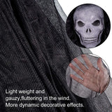 NNEOBA Halloween Hanging Skull Ghost with LED Sound