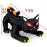 NNEOBA Halloween Inflatable Black Cat with LED Lights