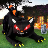 NNEOBA Halloween Inflatable Black Cat with LED Lights