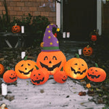 NNEOBA Halloween Inflatable Pumpkin Decoration with LED Lights