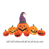 NNEOBA Halloween Inflatable Pumpkin Decoration with LED Lights