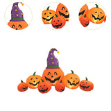 NNEOBA Halloween Inflatable Pumpkin Decoration with LED Lights