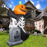 NNEOBA Halloween Pumpkin Skeleton Tombstone Yard Decor