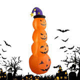 NNEOBA Halloween Inflatable LED Wizard Pumpkin Yard Decoration