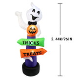 NNEOBA Halloween Inflatable Glowing Signpost Outdoor Decoration