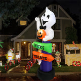 NNEOBA Halloween Inflatable Glowing Signpost Outdoor Decoration