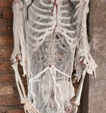 NNEOBA Halloween Movable Skeleton Realistic Haunted Decor