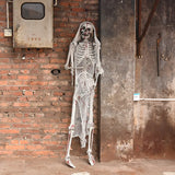 NNEOBA Halloween Movable Skeleton Realistic Haunted Decor
