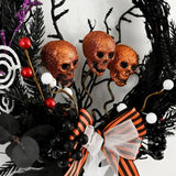 NNEOBA Halloween Skull Wreath for Front Door