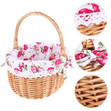 NNEOBA Hand Woven Picnic Basket with Handle