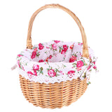 NNEOBA Hand Woven Picnic Basket with Handle