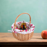 NNEOBA Hand Woven Picnic Basket with Handle