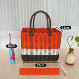 NNEOBA Handmade Wicker Picnic and Storage Basket with Handles