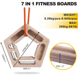NNEOBA Double-Sided Hang board Rock Climbing Fingerboard