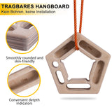 NNEOBA Double-Sided Hang board Rock Climbing Fingerboard