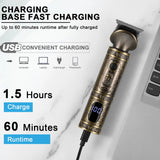 NNEOBA 6 in 1 Hair Clipper And Trimmer Set USB Rechargeable for Men Bronze