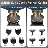 NNEOBA 6 in 1 Hair Clipper And Trimmer Set USB Rechargeable for Men Bronze