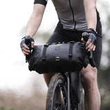 NNEOBA Waterproof Handlebar Bike Bag 8L Front Tube Trunk Pannier Black