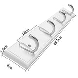 NNEOBA Concise Style Bedroom Furniture Coat Rack Clothes Hanger Hooks Living Room Closet Bamboo Hat Racks Coat Hanger Wall Hook 4 Hooks