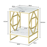 NNEOBA Luxury Marble Tea Coffee Cafe Table