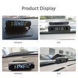 NNEOBA Solar Powered TPMS Wireless Tire Pressure Monitoring Black