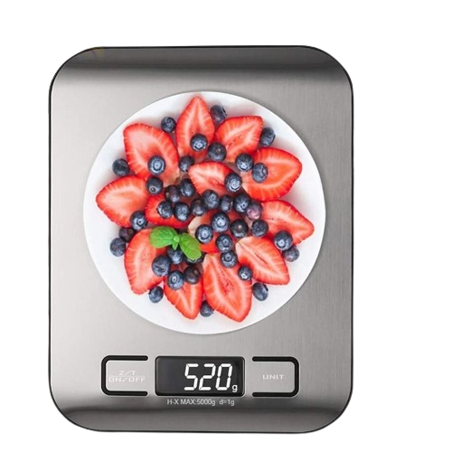NNEOBA Digital Kitchen Scale 5kg/10kg Food Multi-Function 304 Stainless Steel Balance LCD Display Measuring Grams Ounces Cooking Baking