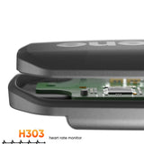 NNEOBA Dual Heart Rate Monitor Chest Strap 2-Pack H303 Sensors Black