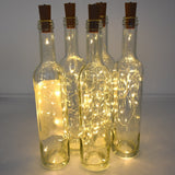 NNEOBA NBNEOBA 20 LED Wine Bottle Lights with Cork, 2M Cork Lights Fairy Mini String Lights for Liquor Bottles Crafts Party Wedding Decoration