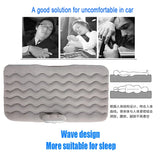 NNEOBA Universal Car Air Inflatable Travel Mattress Back Seat Bed with Pillow Grey