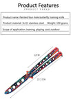 NNEOBA Four-Hole Butterfly Practice Knife