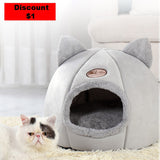 NNEOBA New Deep Sleep Comfort In Winter Cat Bed Iittle Mat Basket Small Dog House Products Pets Tent Cozy Cave Nest Indoor Cama Gato
