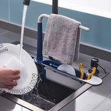 NNEOBA Telescopic Sink Rack Holder Organizer