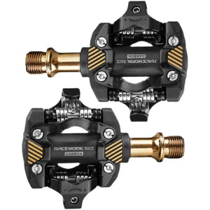 NNEOBA Self-Locking SPD Mountain Bike Pedals Carbon Gold