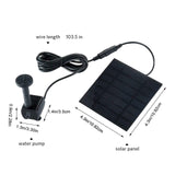 NNEOBA Solar Panel Powered Water Fountain