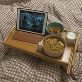 NNEOBA Foldable Laptop Stand & Breakfast Tray - Cozy Bedroom Desk