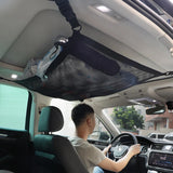 NNEOBA SUV Car Ceiling Storage Net Breathable Mesh Roof Cargo Organizer Black