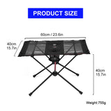 NNEOBA Camping Folding Table Black