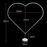 NNEOBA Heart Arch Frame Stand for Weddings and Events