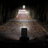 NNEOBA 850LM LED Bike Light Super Bright USB-C Headlamp Black