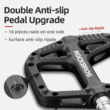 NNEOBA Ultralight Flat Platform Bicycle Pedals Nylon Composite Black