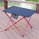 NNEOBA Portable Folding Table Alloy Desk Black